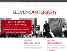 Tablet Screenshot of elevencanterbury.com